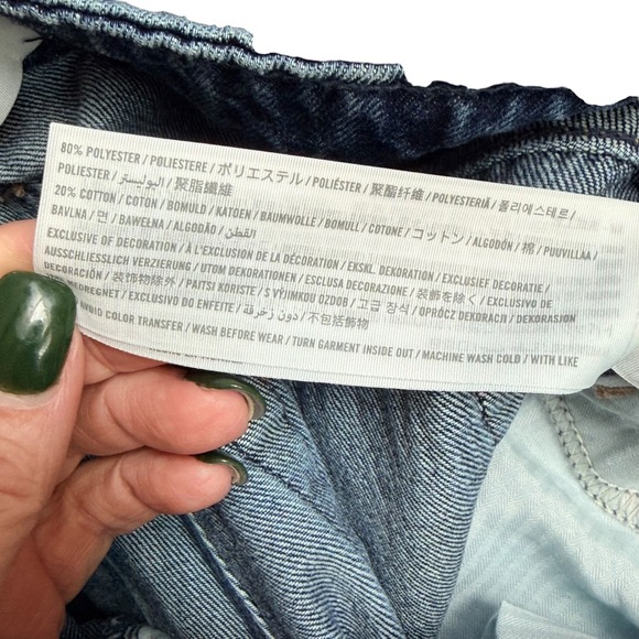 NWT Hollister Jeans Curvy Mid Rise Baggy Wide Leg Womens 25 Boho Winter Casual - Picture 7 of 8